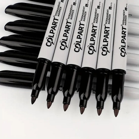 Permanent Marker - Black (3 Pack)