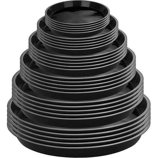 Black Plastic Saucer - Tray