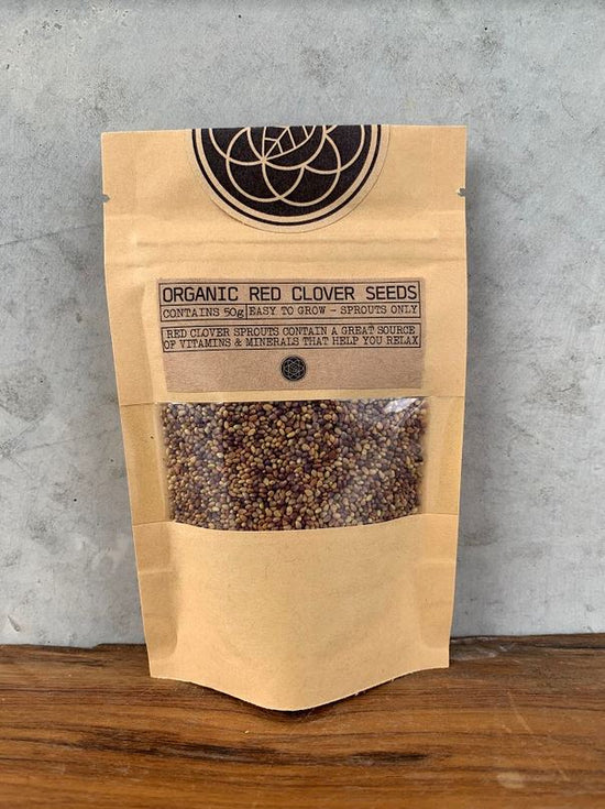 Organic Red Clover Sprouting Seeds - 50g